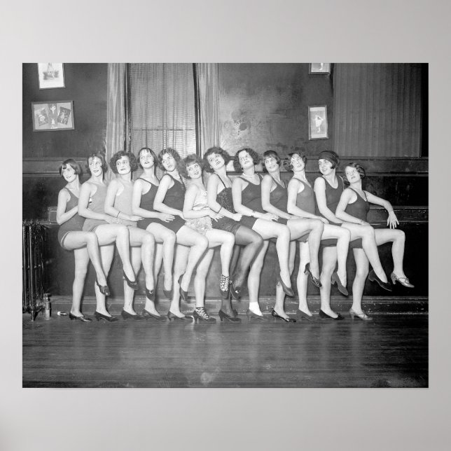 Showgirls, 1925. Vintages Foto Poster (Vorne)