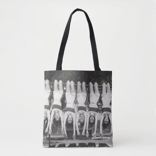 Showgirls auf Affenbars, spielerisches Design. Tasche (Vorderseite)