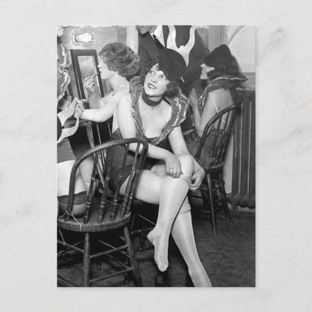 Showgirls Backstage, 1926 Postkarte (Vorderseite)