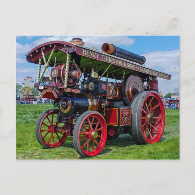 Showmans Motor "Lord Nelson" Postkarte (Vorderseite)