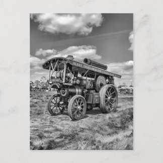 Showmans Motor "Lord Nelson" Schwarz und Weiß Postkarte