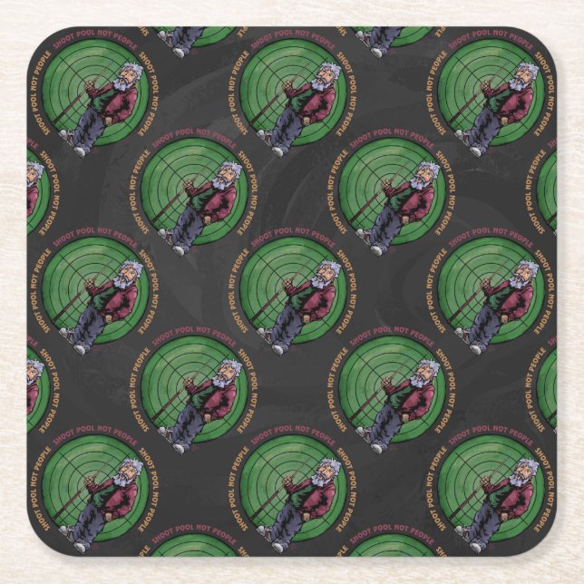 Showpool Nicht Personen Rechteckiger Pappuntersetzer (Vorderseite)