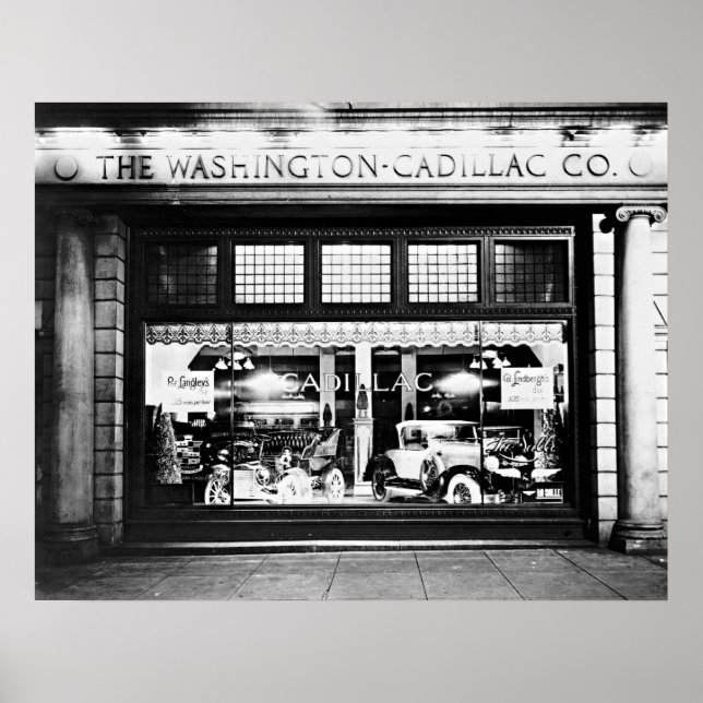 Showroom der Washington Cadillac Company 1927 Poster (Vorne)