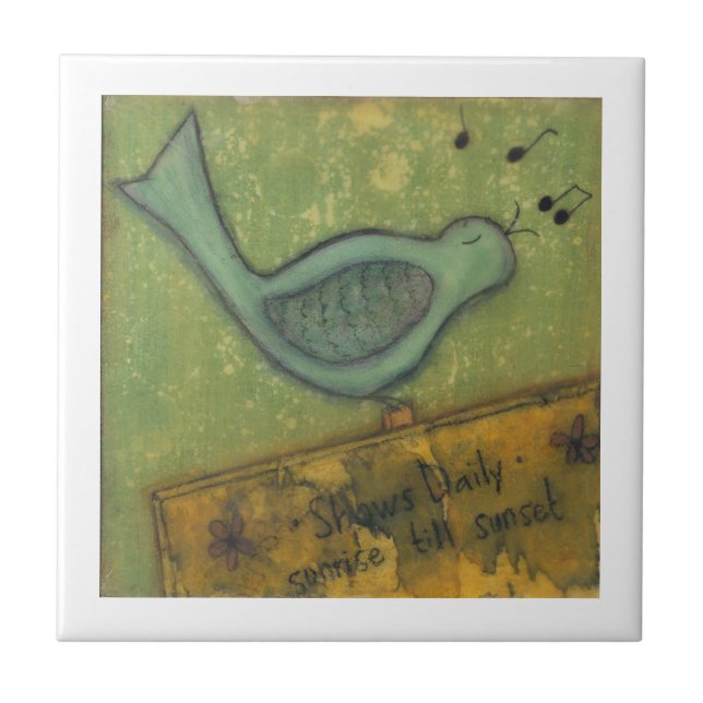 Shows Daily 4" Keramik Tile Fliese (Vorderseite)