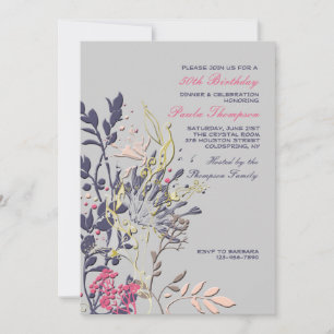 Showy Florale Einladung