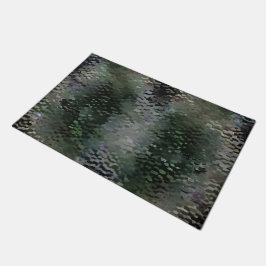Showy Scaly Plaques, die über dunklen Fonds schwim Fußmatte