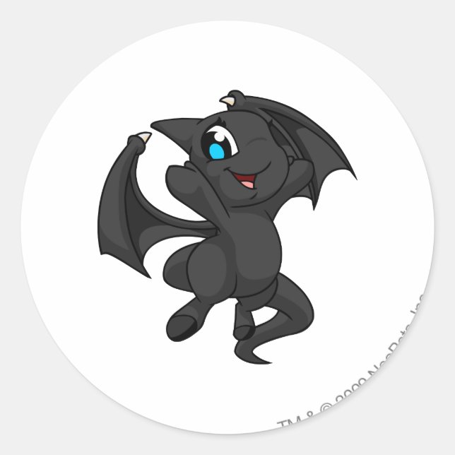 Shoyru Shadow Runder Aufkleber (Vorderseite)