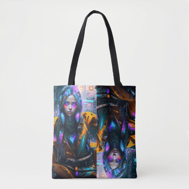 Shpper-Tasche Neon Girl-Design Tasche (Vorderseite)