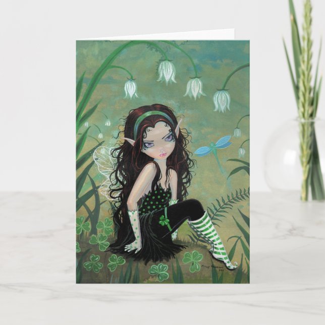 Shramrock Fairy Greeting Card Karte (Vorderseite)