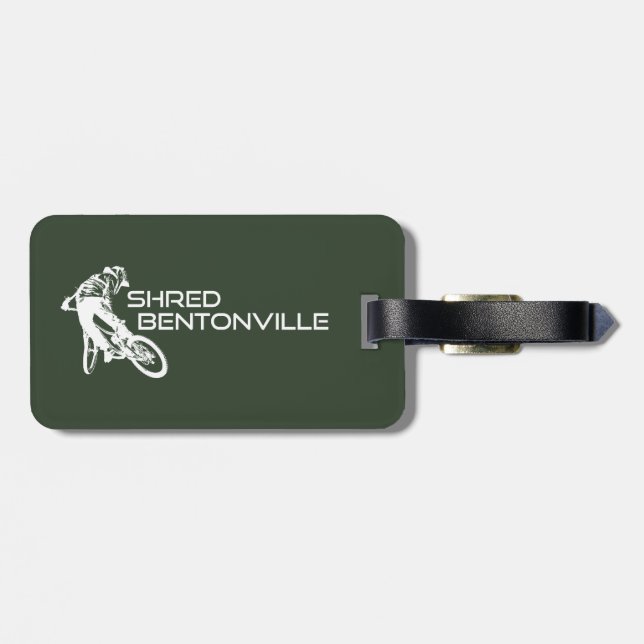 Shred Bentonville Arkansas Mountain Biking Gepäckanhänger (Rückseite horizontal)