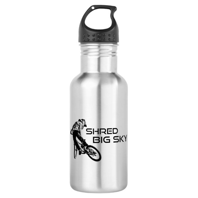 Shred Big Sky Montana Edelstahlflasche (Vorderseite)