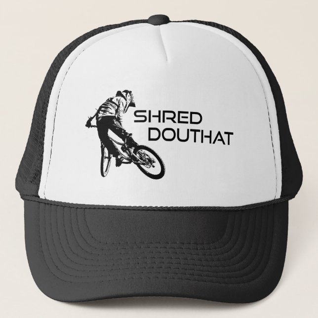 Shred Douthat Staat Park Virginia Mountain Biking Truckerkappe (Vorderseite)
