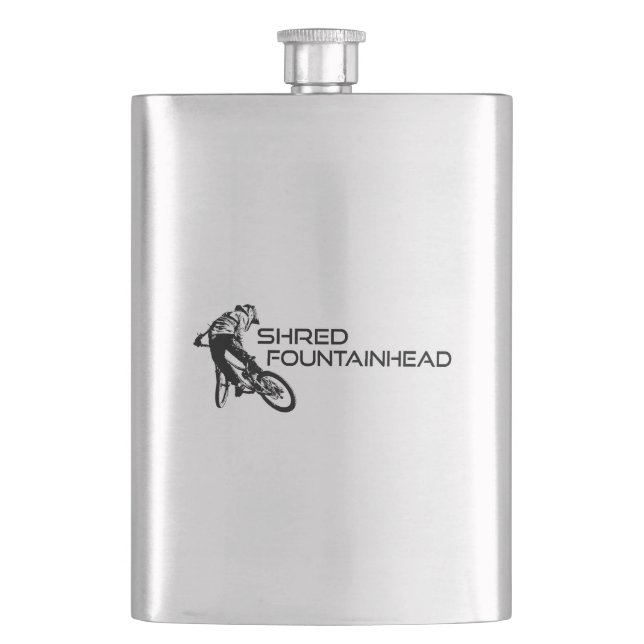 Shred Fountainhead Virginia Mountain Biking Flachmann (Vorderseite)