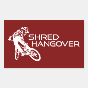Shred Hangover Arizona Mountainbiken Rechteckiger Aufkleber