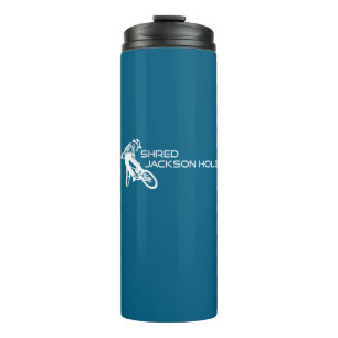 Shred Jackson Hole Wyoming Mountain Biking Thermosbecher