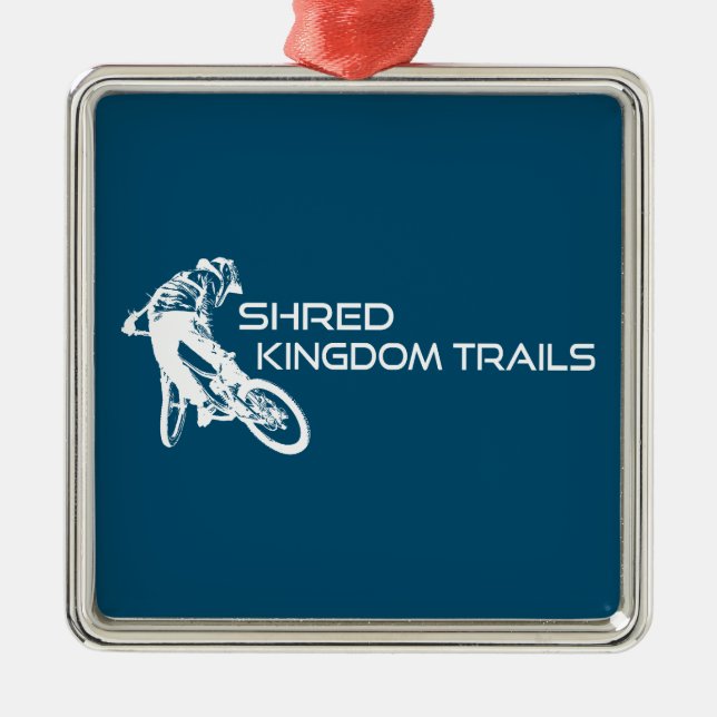 Shred Kingdom Trails Vermont Ornament Aus Metall (Vorne)