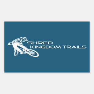 Shred Kingdom Trails Vermont Rechteckiger Aufkleber