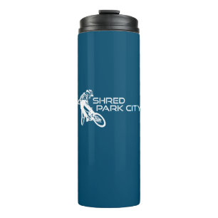 Shred Park City Utah Mountainbiken Thermosbecher