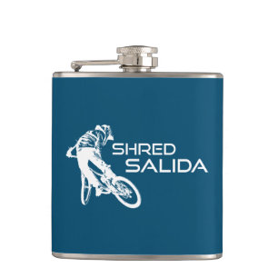 Shred Salida Colorado Mountain Biking Flachmann