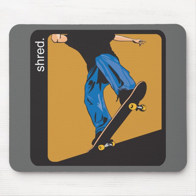 Shred Skateboarding Mousepad (Vorne)