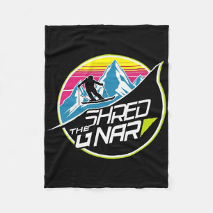Shred The Gnar Skifahren Freestyle Diamond Winter Fleecedecke