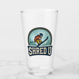 Shred University Skifahren Glas