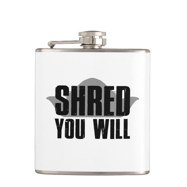 Shred You Will Flachmann (Vorderseite)