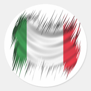 Shredders - Italienische Flagge Runder Aufkleber
