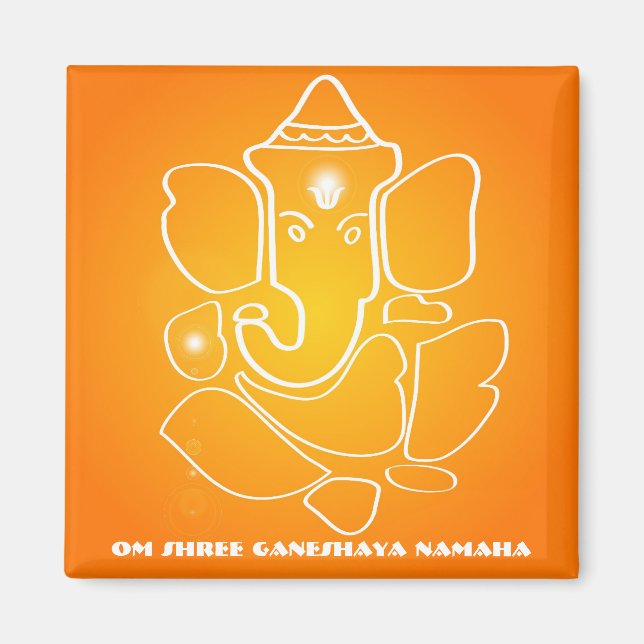 Shree Ganesha - Der indische Gott Magnet (Vorne)