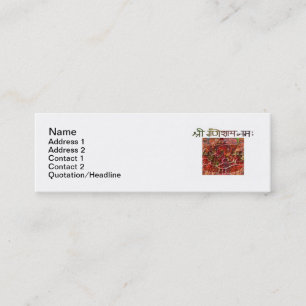Shree Ganeshay Nama dünnes 3"" Visitenkarte x1