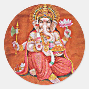 Shree Ganeshya Runder Aufkleber