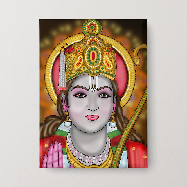 Shree Ram Knopf Button (Vorderseite)