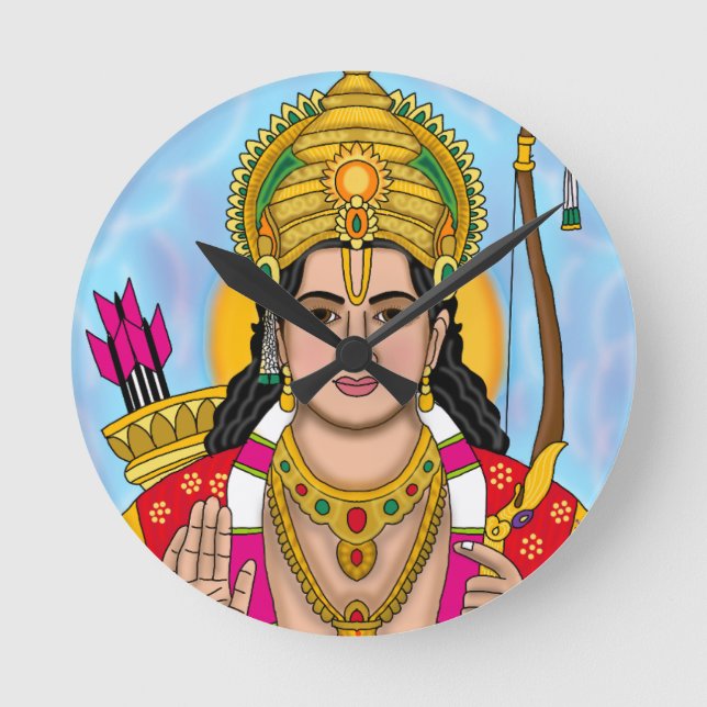 Shree Ram Wanduhr (Vorderseite)