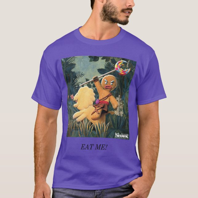 Shrek Gingy Eat Me Meme funny T-Shirt (Vorderseite)