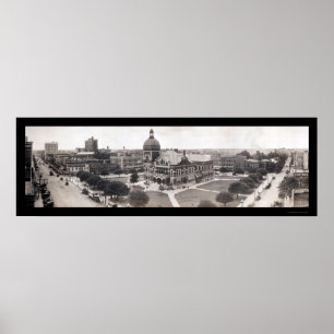 Shrepport Courthouse Foto LA 1919 Poster