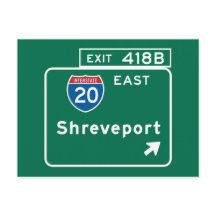 Shrepport, LA Road Sign