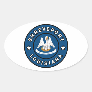 Shrepport Louisiana Ovaler Aufkleber