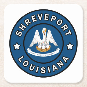 Shrepport Louisiana Rechteckiger Pappuntersetzer