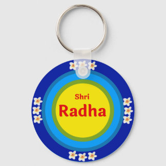Shri Radha wie in Vrindavan Englisch Schlüsselanhänger