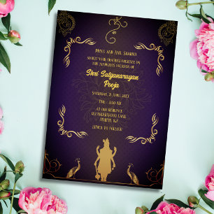 Shri Satyanarayan Pooja Hindu Einladung