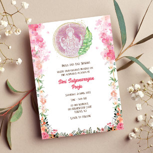 Shri Satyanarayan Pooja Hindu Einladung