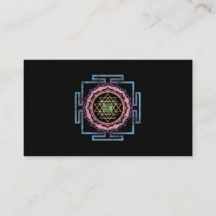 Shri Yantra Lotus Buddhismus Meditation Heiliges G Visitenkarte