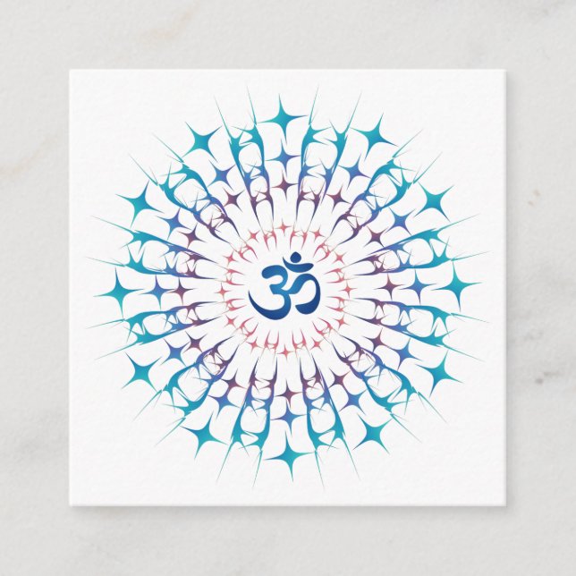 Shri Yantra oder Sri Chakra - Glühende Energie Begleitkarte (Vorderseite)