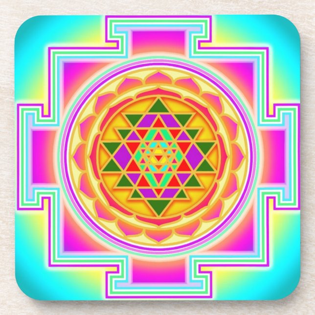 Shri yantra Untersetzer (Vorderseite)