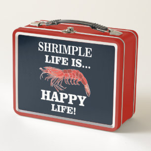 Shrimp Fish Shrimp Metall Brotdose