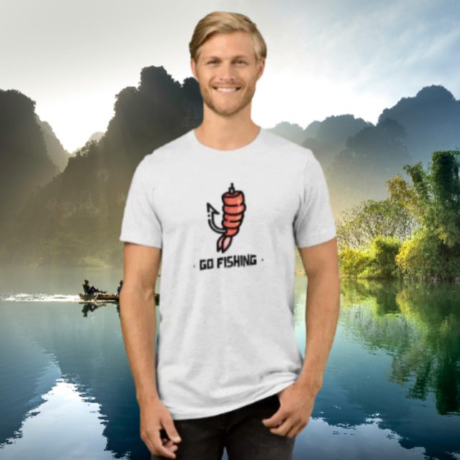 Shrimp Hooked Adventure Tri-Blend Shirt (Von Creator hochgeladen)