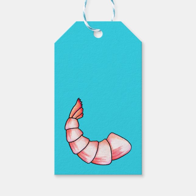 Shrimp-Schwanz Geschenkanhänger (Vorderseite)