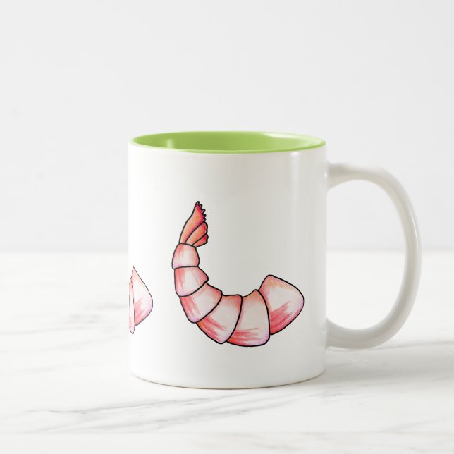 Shrimp-Schwanz Zweifarbige Tasse (Rechts)