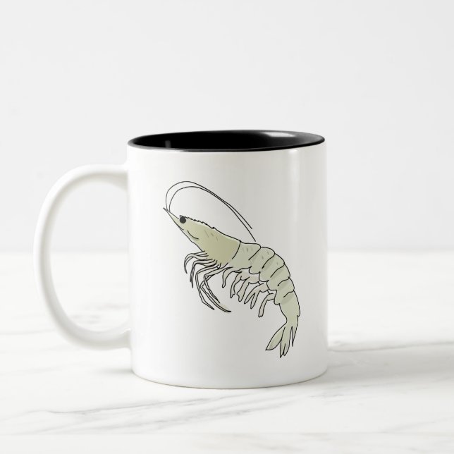 Shrimp Shrimp Zweifarbige Tasse (Links)