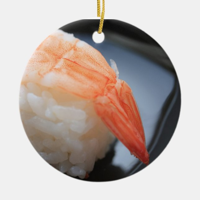 Shrimp Sushi Ornament (Vorne)
